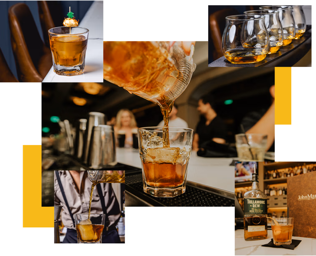 Whiskey selection at JohnMartin's bar