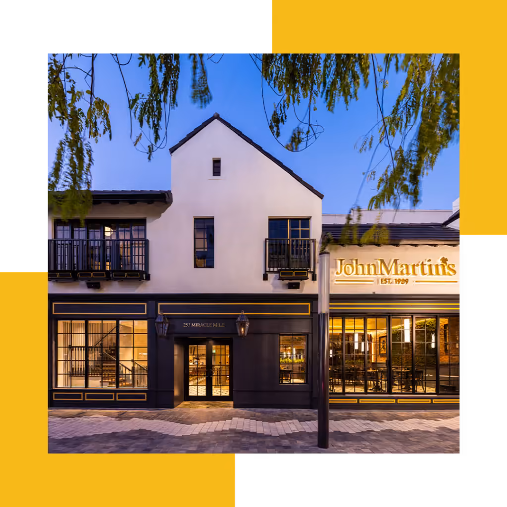 JohnMartin's interior and Burger for a Cause