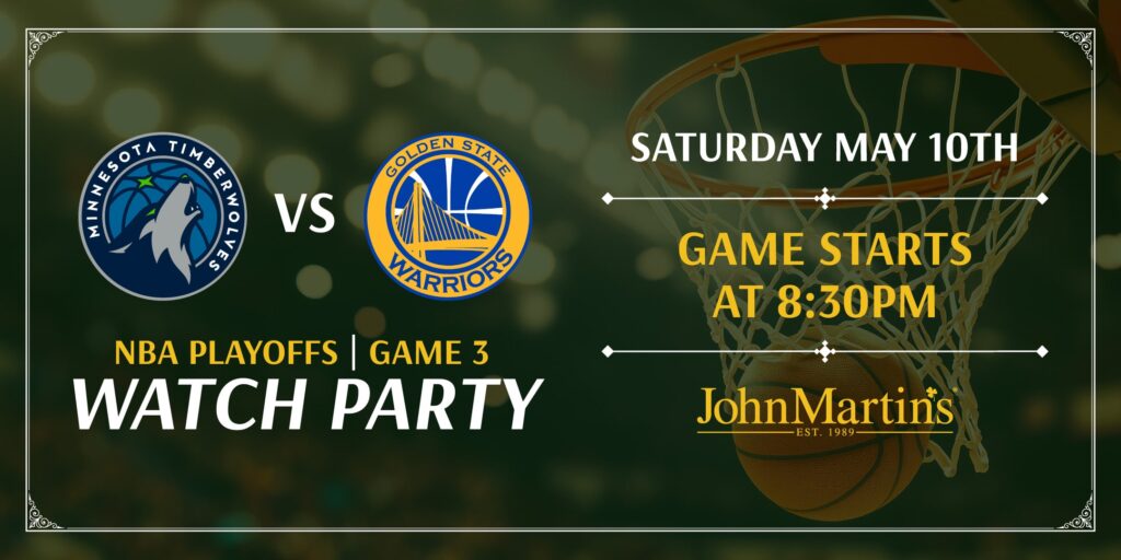 Minnesota Timberwolves vs Golden State Warriors Watch Party