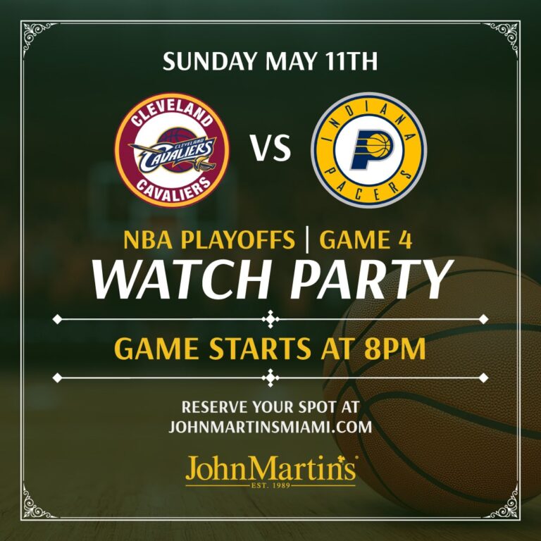 Cleveland Cavaliers vs Indiana Pacers Watch Party