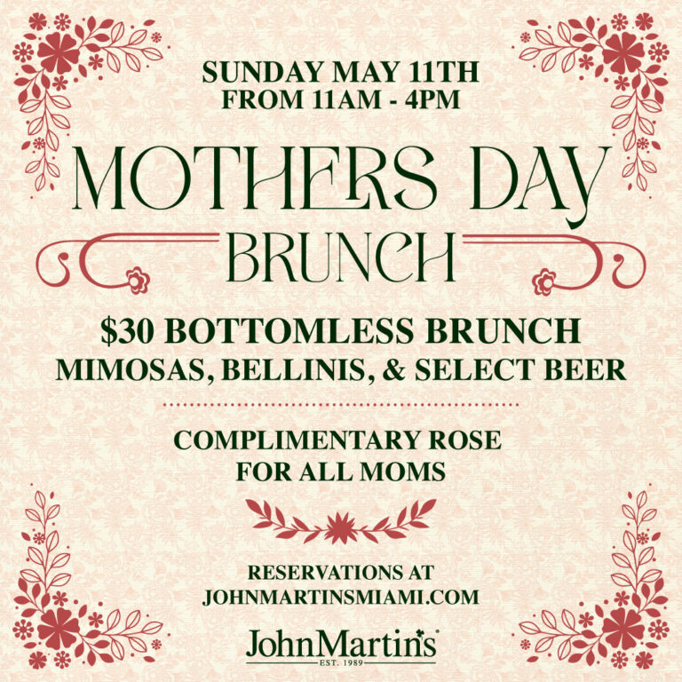 Mother's Day Brunch - JohnMartin's Mother's Day Brunch