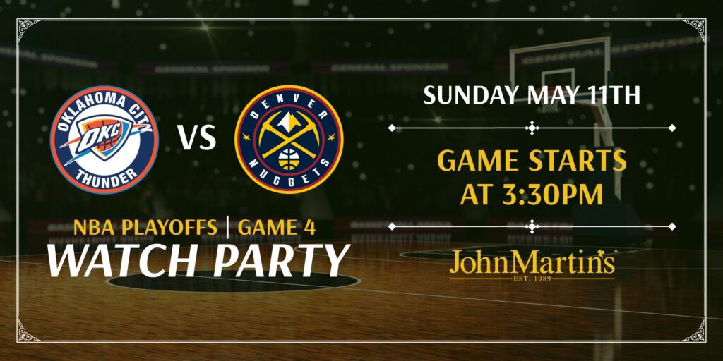 Oklahoma Thunder vs Denver Nuggets Watch Party