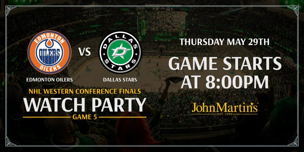Oilers vs Stars Game 5 Watch Party