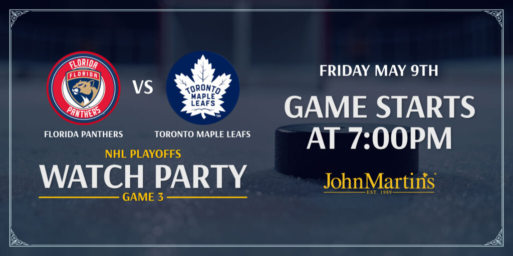 Florida Panthers vs Toronto Maple Leafs Watch Party