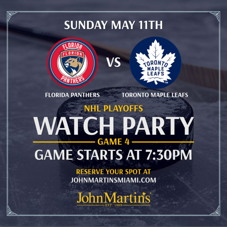 Florida Panthers vs Toronto Maple Leafs Watch Party