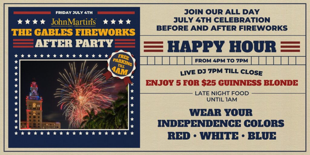The Gables Fireworks After Party