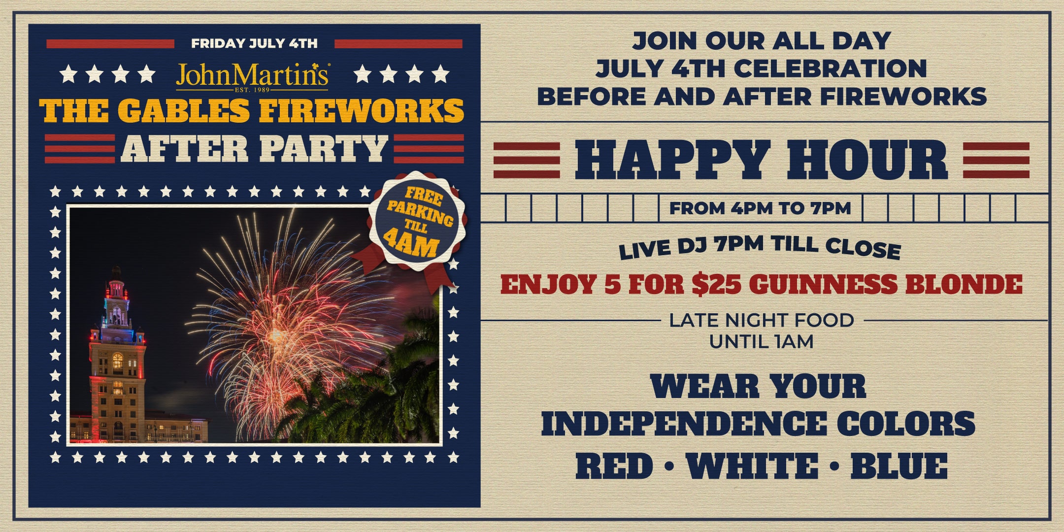 The Gables Fireworks After Party