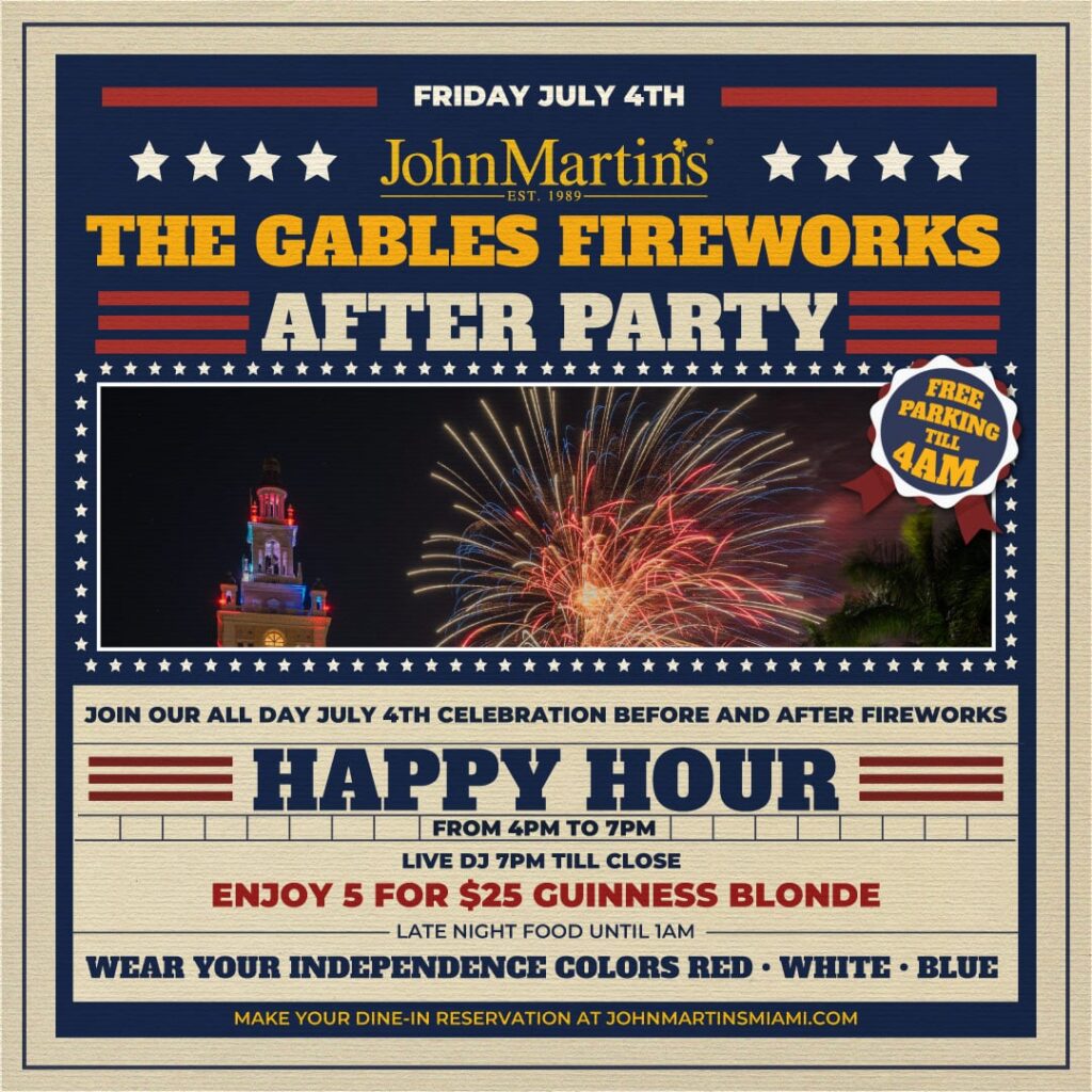 The Gables Fireworks After Party