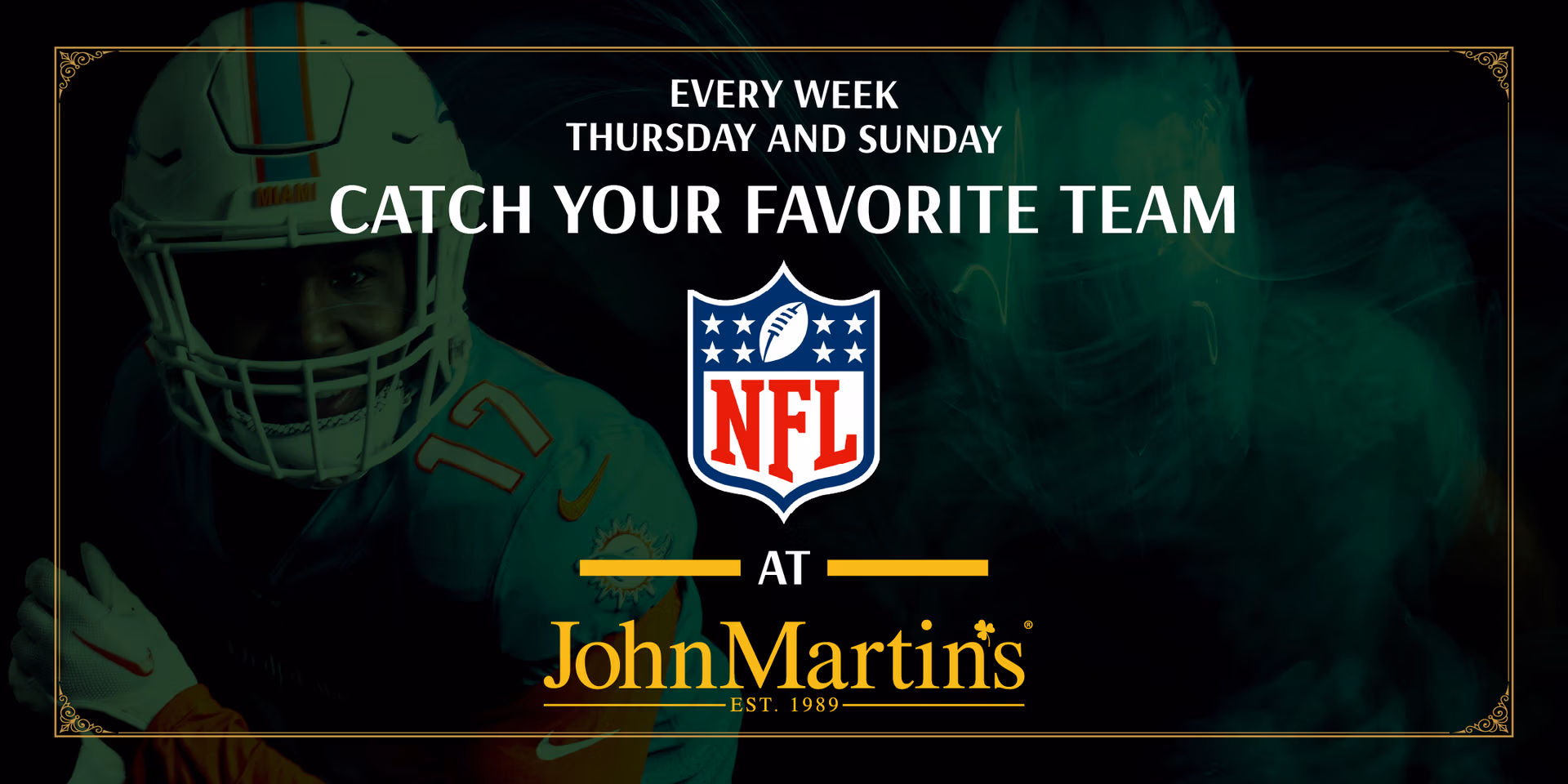 Catch all NFL games flyer