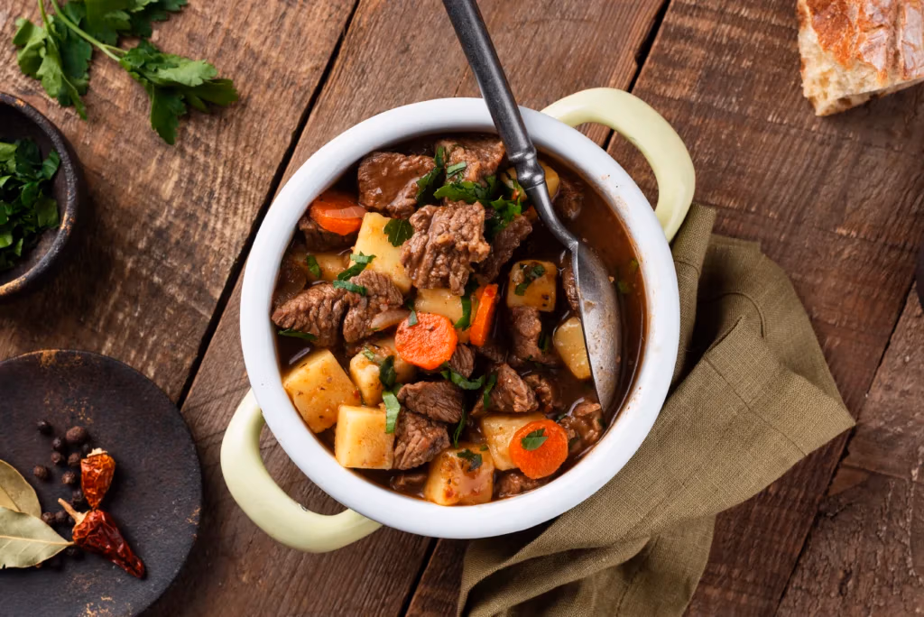 Delicious goulash ready dinner