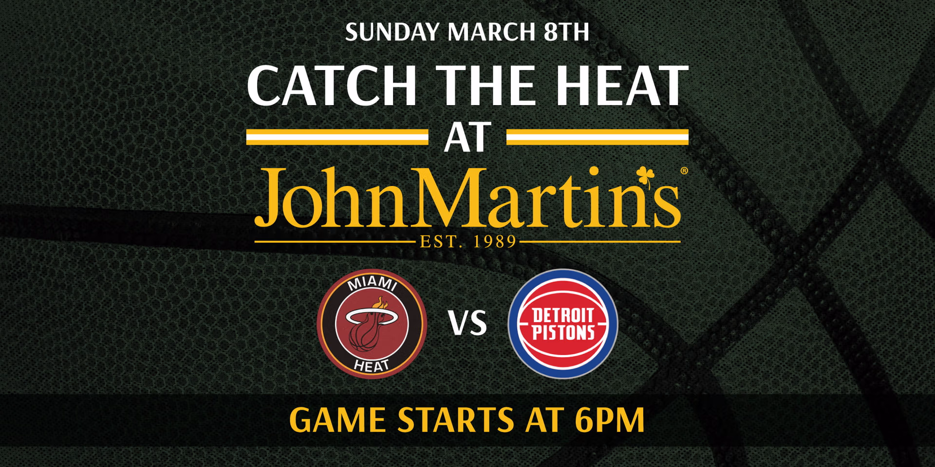Miami Heat vs. Detroit Pistons Watch Party