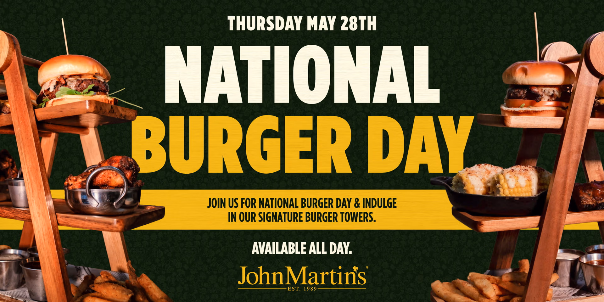 National Burger Day event flyer