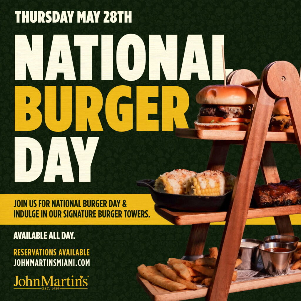 National Burger Day flyer