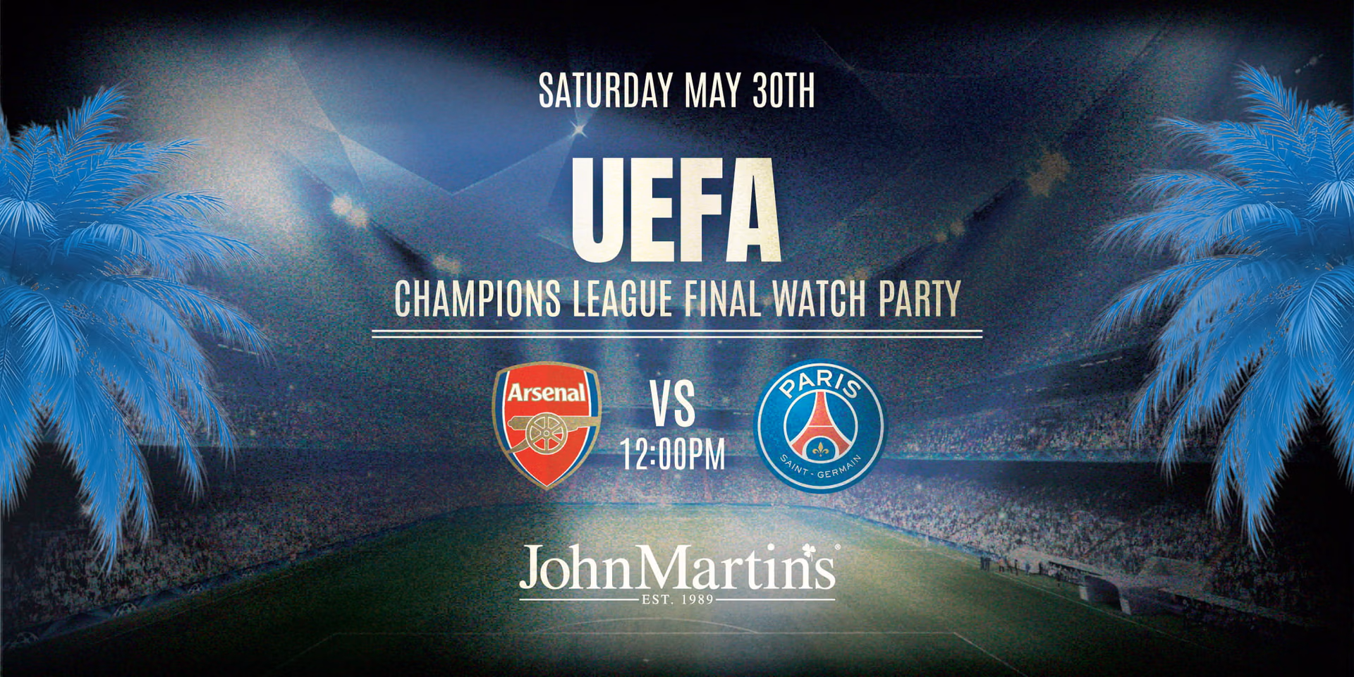UEFA Champions League Watch Party event flyer