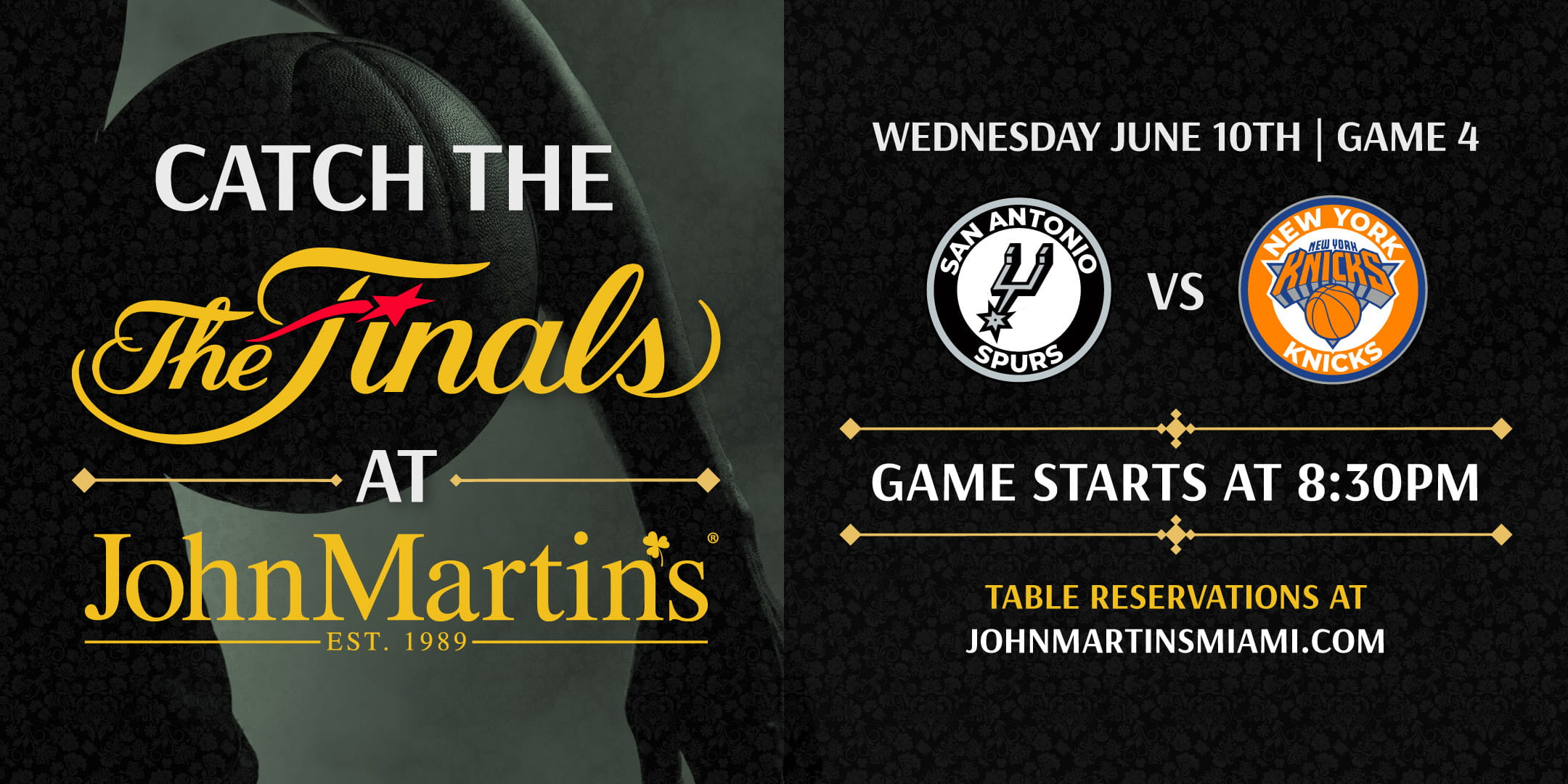 NBA Finals Spurs vs Knicks G4 event flyer