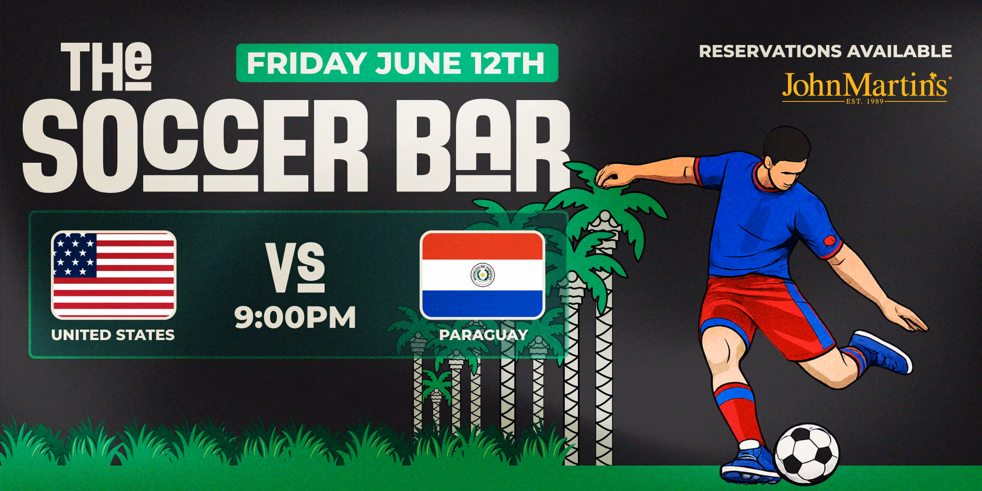 FIFA USA vs Paraguay event flyer