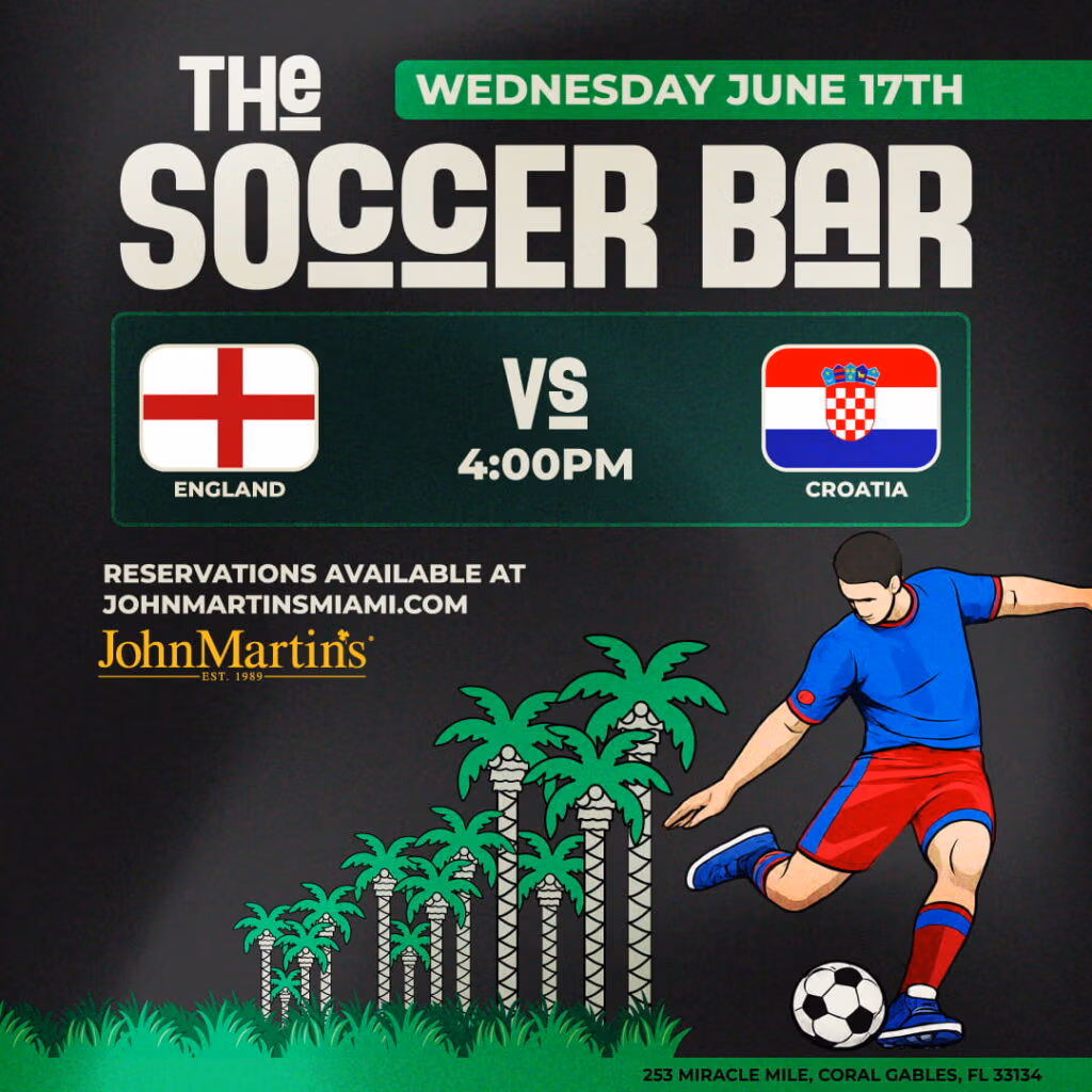 FIFA England vs Croatia event flyer