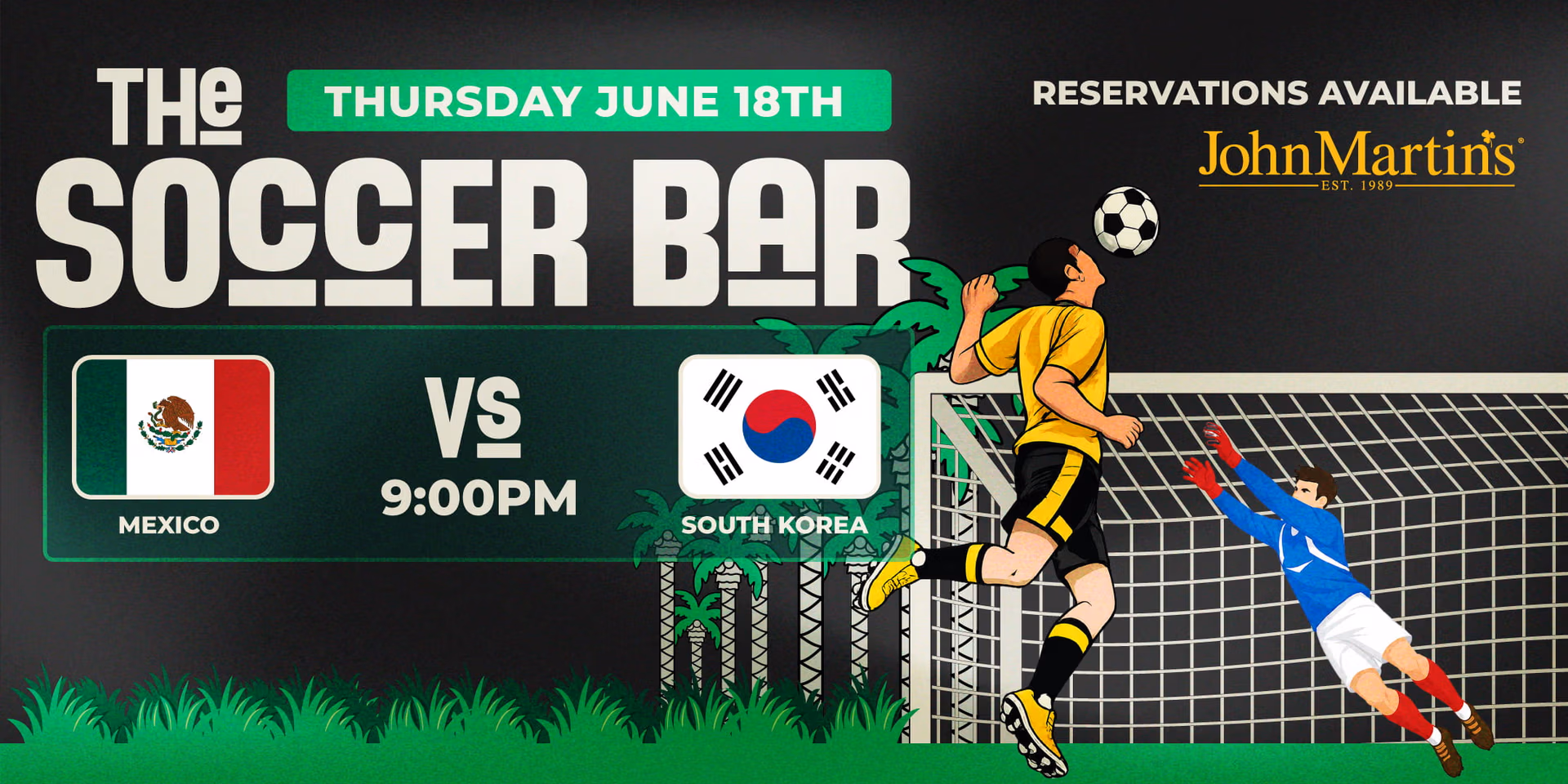 FIFA Mexico vs South Korea event flyer