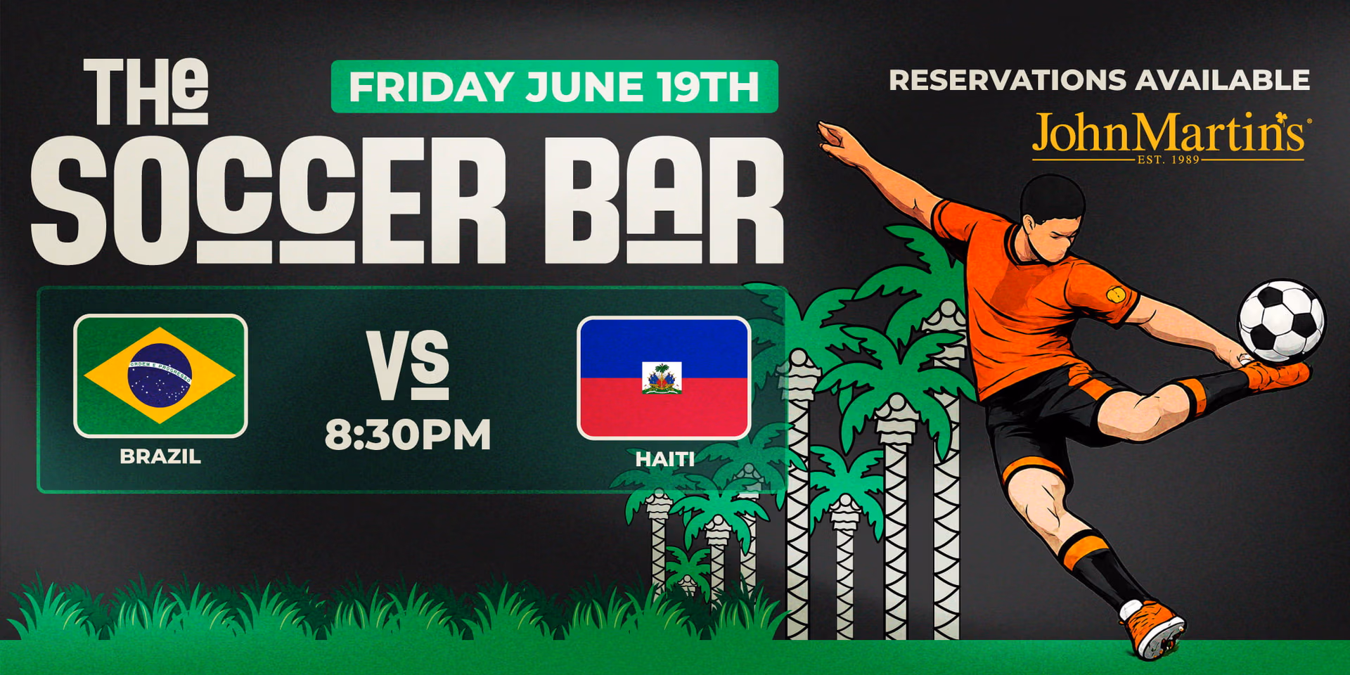 FIFA Brazil vs Haiti event flyer