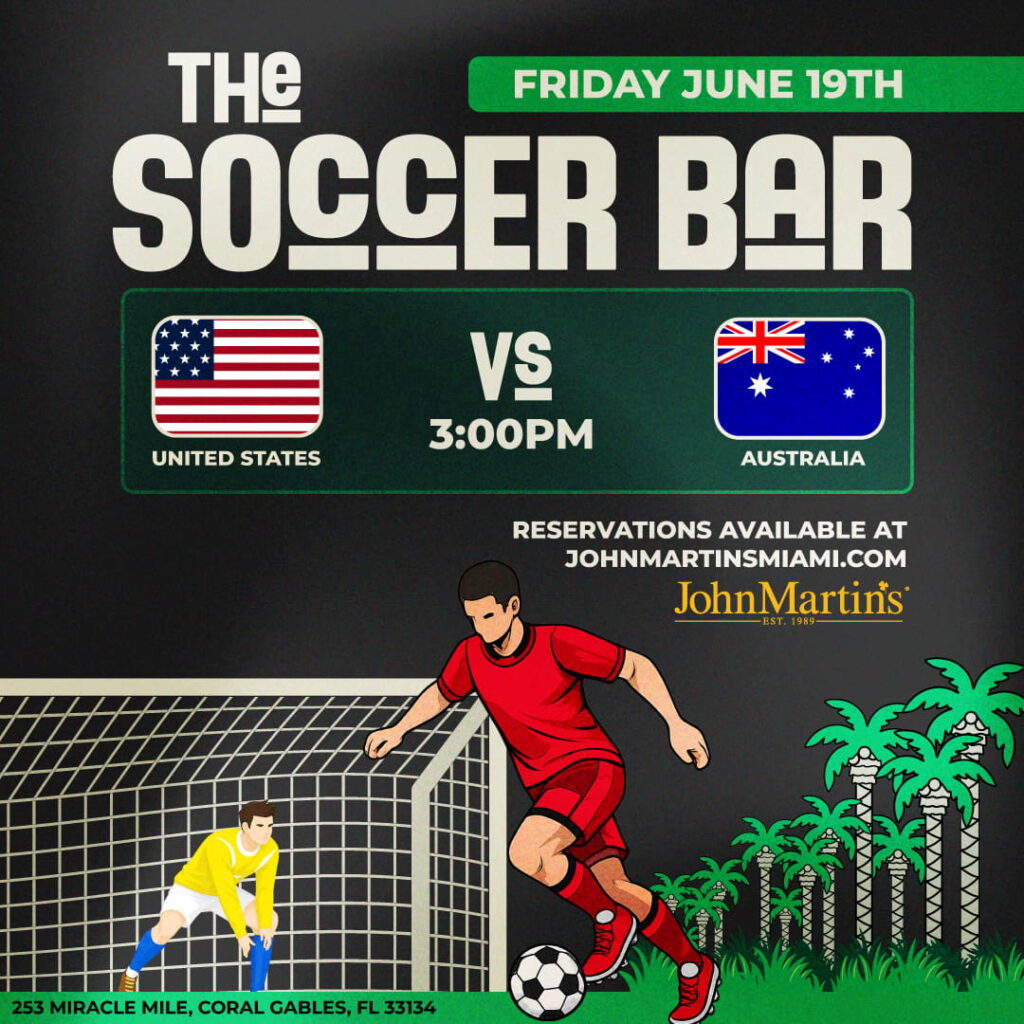 FIFA USA vs Australia event flyer