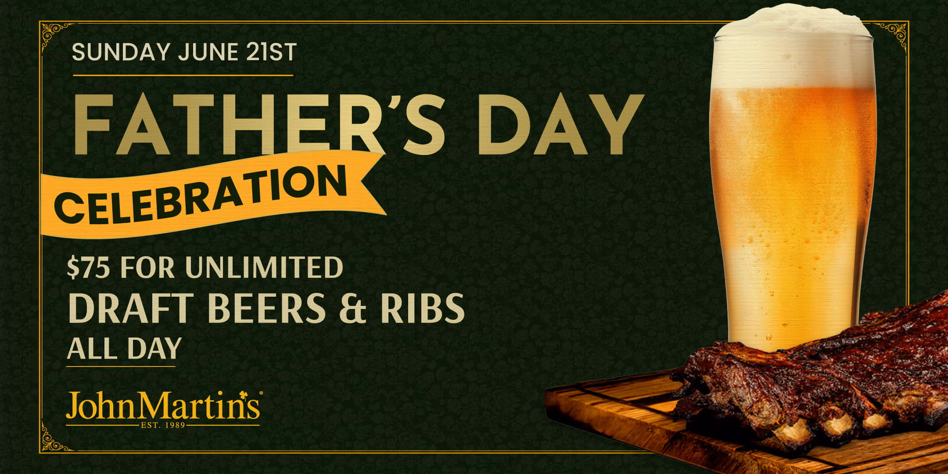 Fathers Day Celebration event flyer