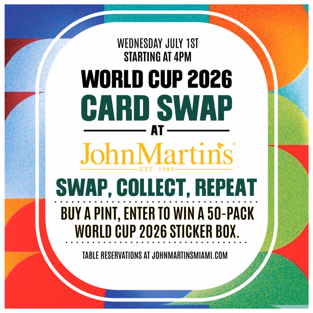 Panini Card Swap event flyer