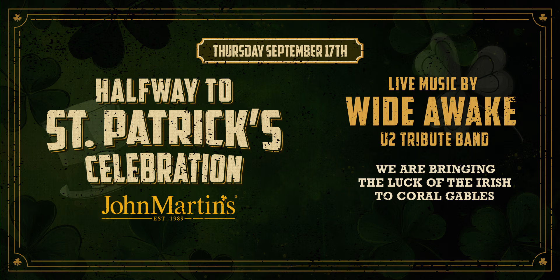 Halfway to St. Patricks event flyer