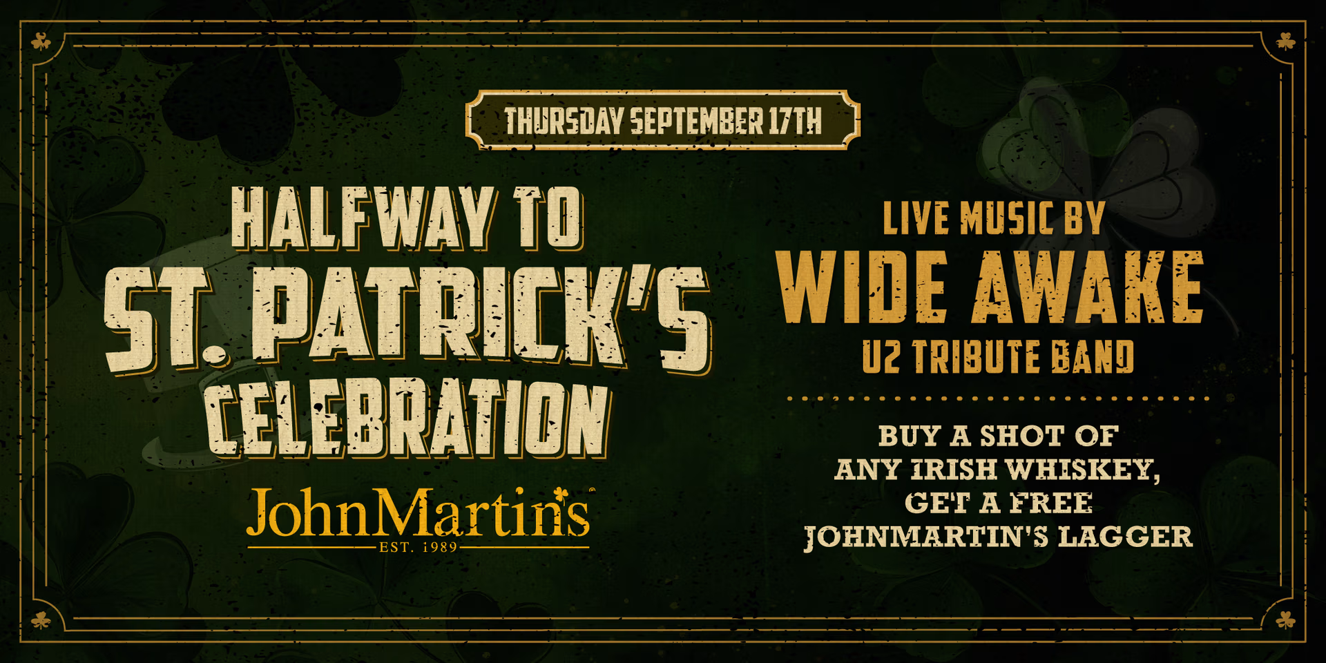 Halfway to St. Patricks event flyer